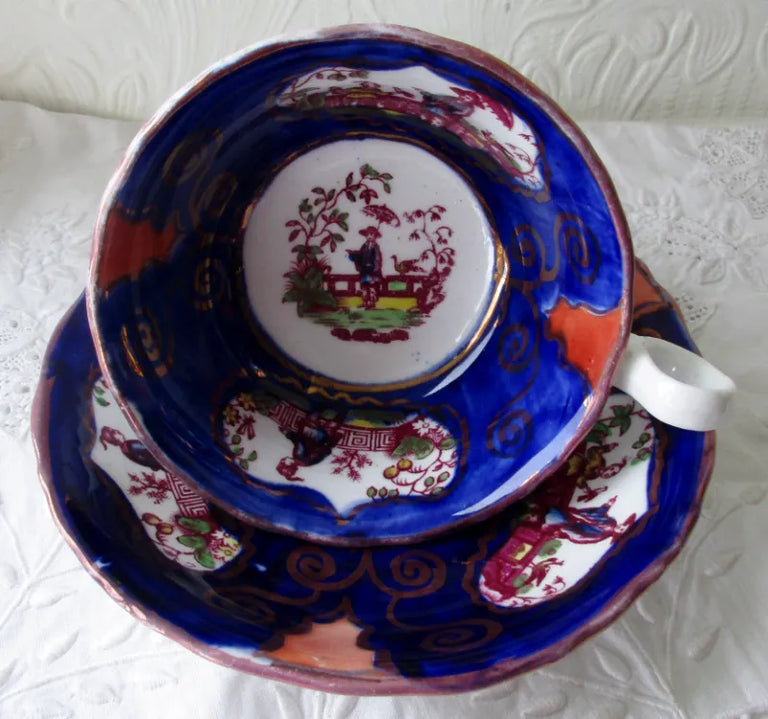 Antique Victorian Gaudy Welsh 