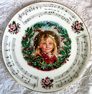 Royal Doulton Porcelain "Christmas Carols" Plate 1987