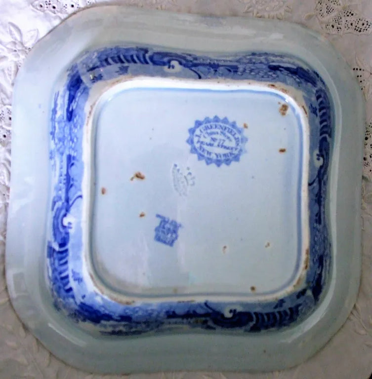 Antique Georgian Blue & White Transfer 