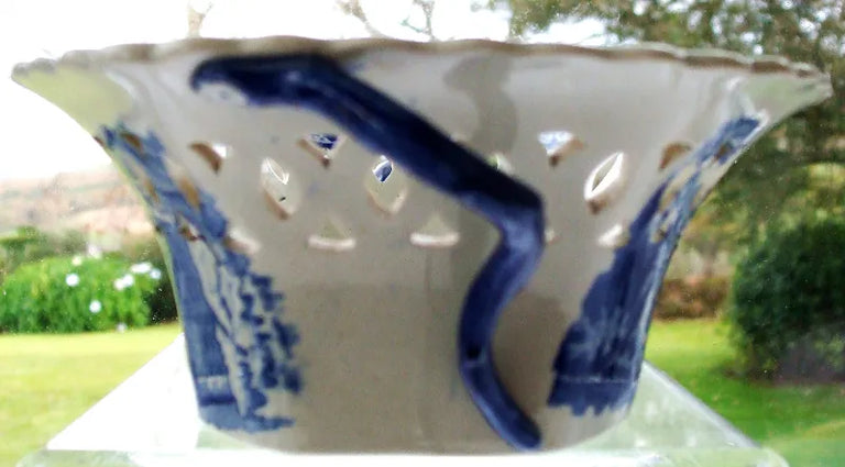 Antique Georgian Blue & White Transfer 