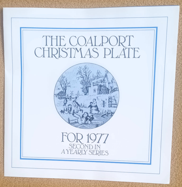 Coalport Christmas Plate 1977 1c