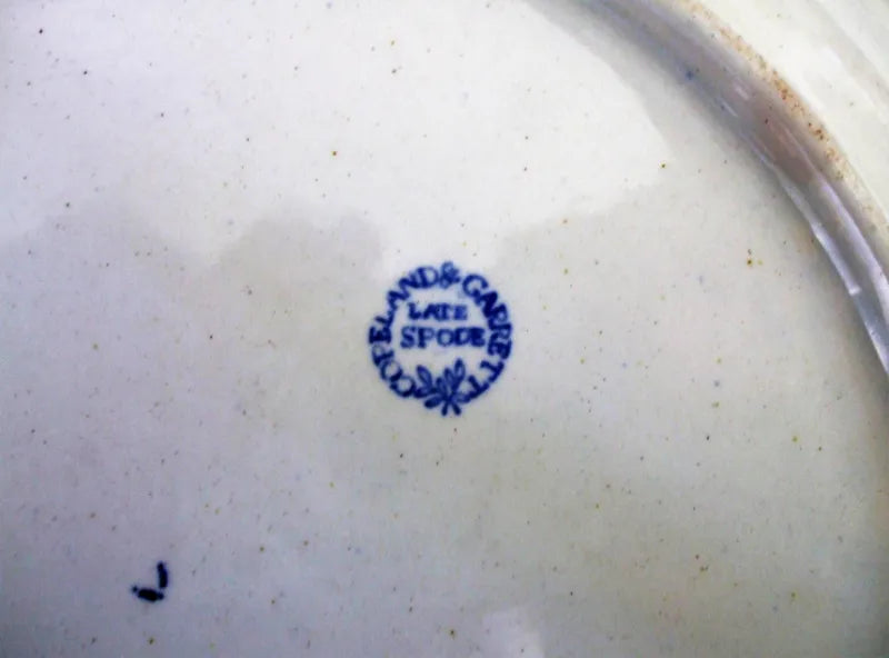 Antique Victorian Blue & White Transfer 