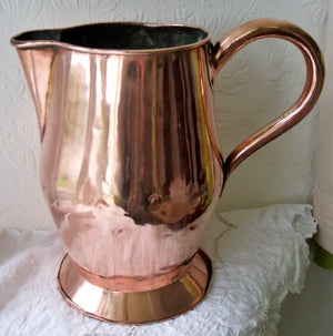 Antique English Georgian 12 Pint Copper Jug