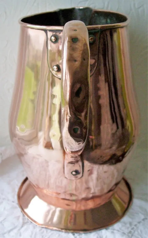 Antique English Georgian 12 Pint Copper Jug