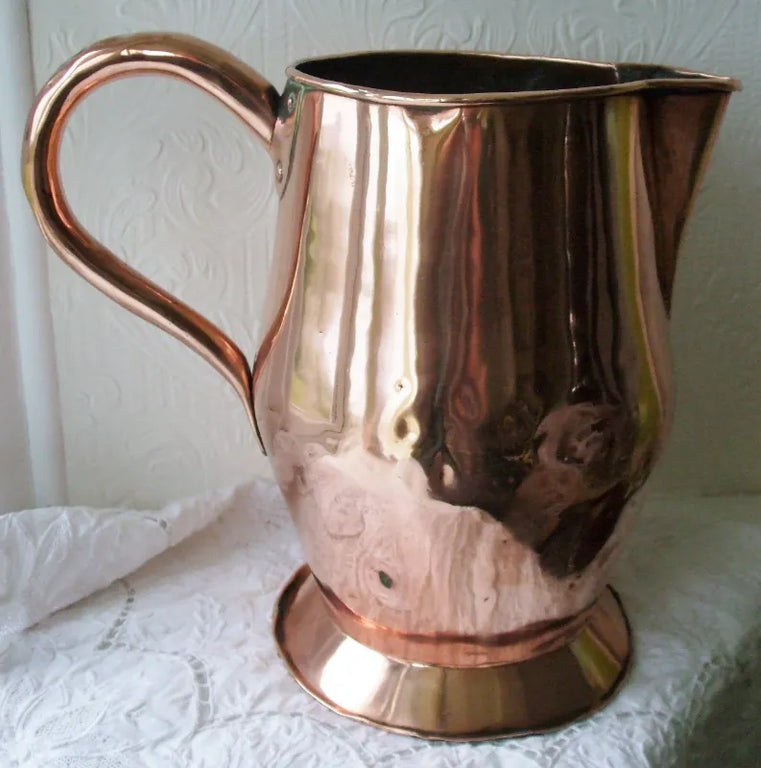 Antique English Georgian 12 Pint Copper Jug