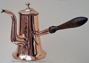 Antique English Georgian Copper Coffee Pot