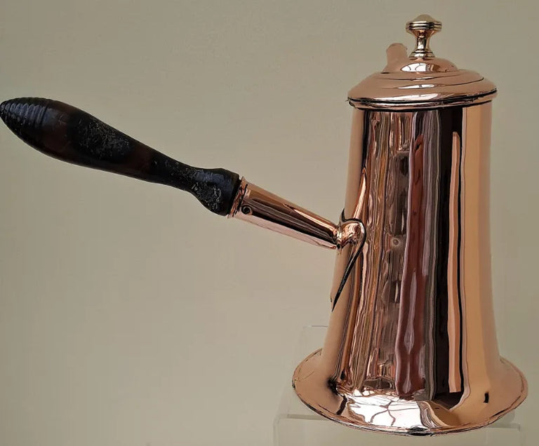 Antique English Georgian Copper Coffee Pot
