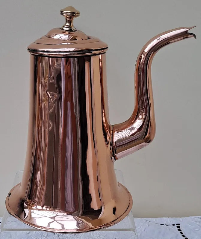 Antique English Georgian Copper Coffee Pot