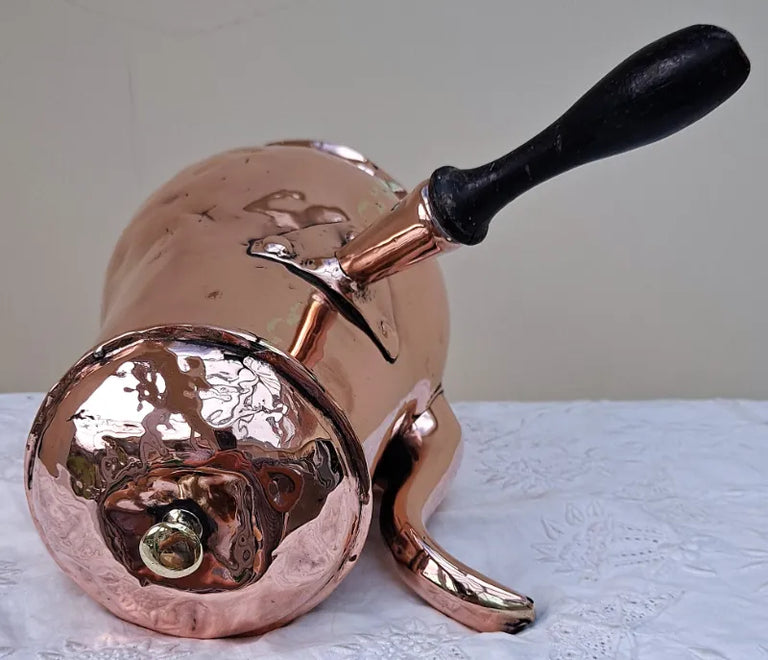 Antique English Georgian Copper Coffee Pot