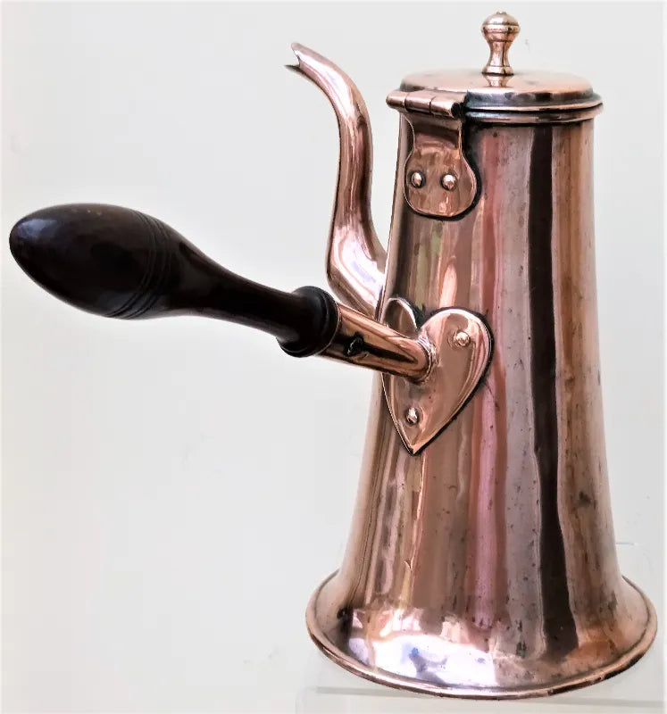 Antique English Georgian Copper Coffee Pot
