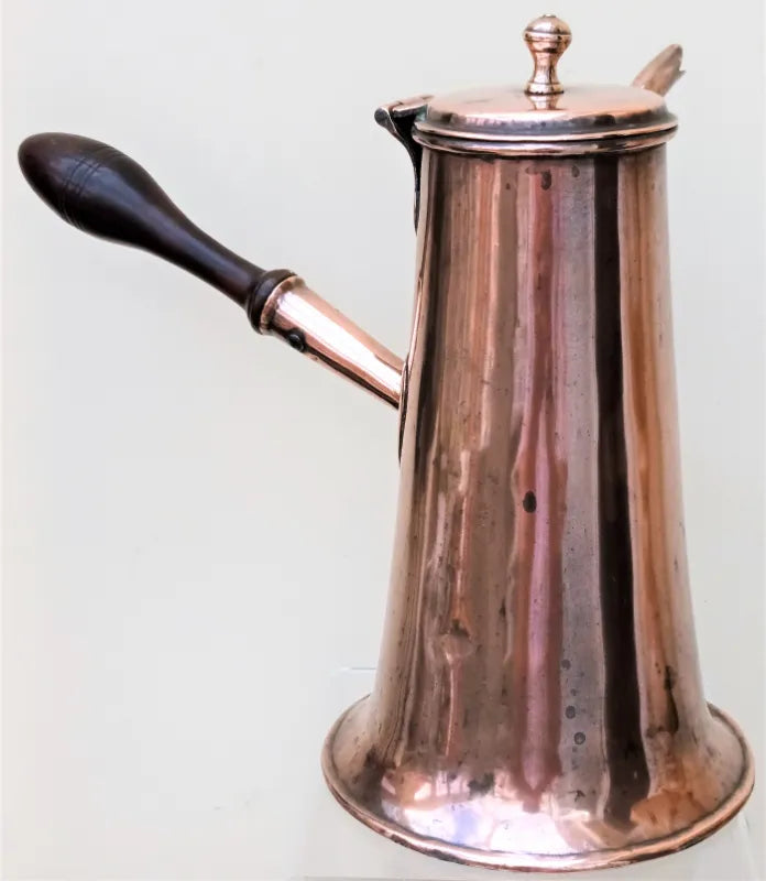 Antique English Georgian Copper Coffee Pot