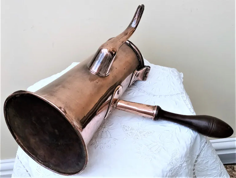 Antique English Georgian Copper Coffee Pot