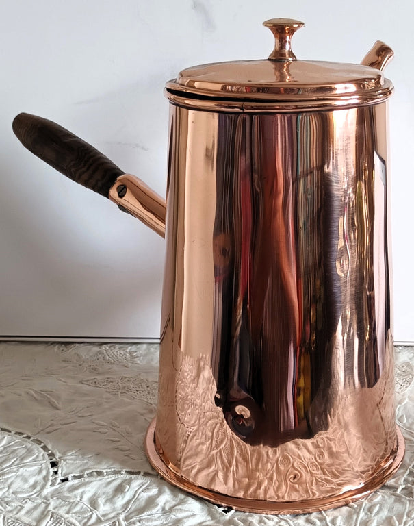 Antique English Georgian Copper Coffee Pot