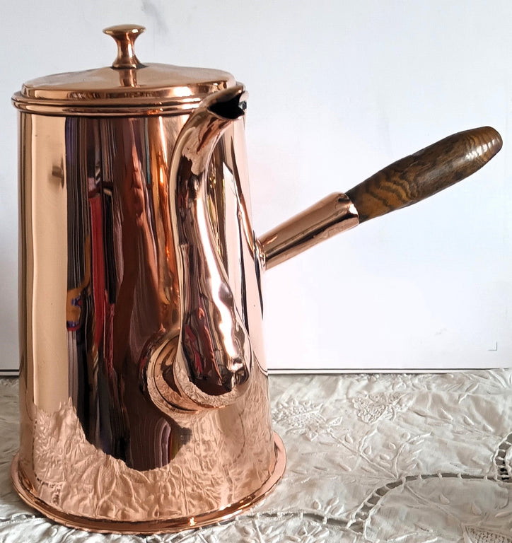 Antique English Georgian Copper Coffee Pot