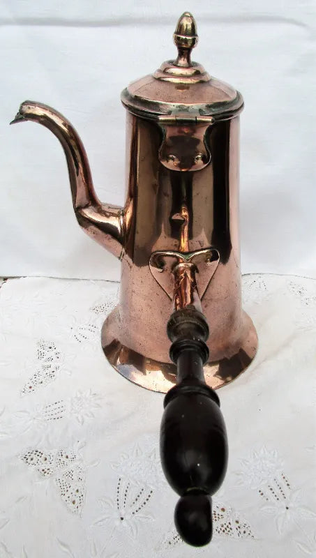 Antique English Georgian Copper Coffee Pot