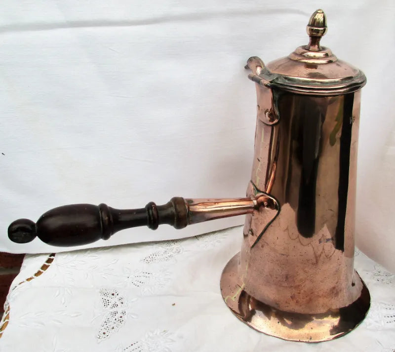 Antique English Georgian Copper Coffee Pot