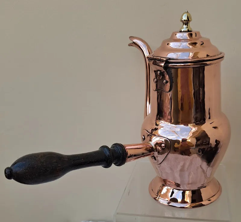 Antique English Georgian Copper Coffee Pot