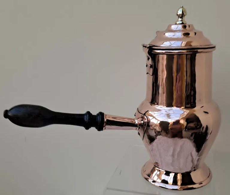 Antique English Georgian Copper Coffee Pot