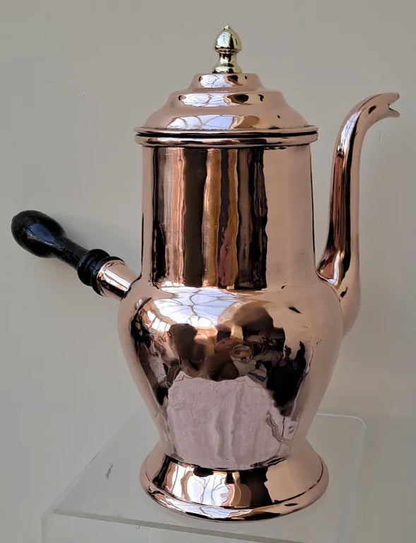 Antique English Georgian Copper Coffee Pot