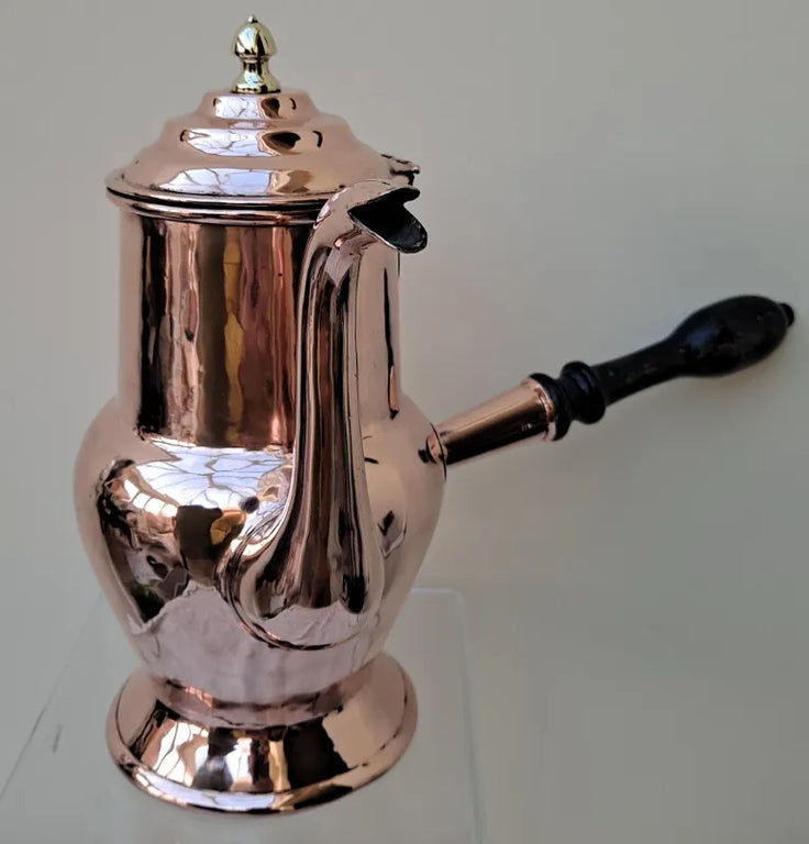 Antique English Georgian Copper Coffee Pot