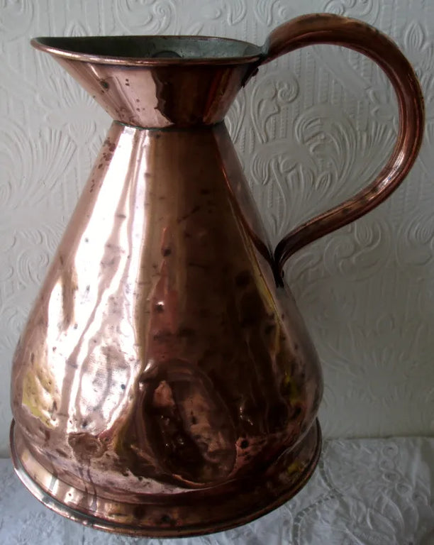 Antique English Victorian Copper Gallon Measure
