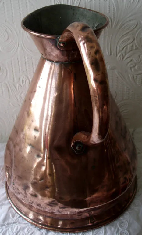 Antique English Victorian Copper Gallon Measure