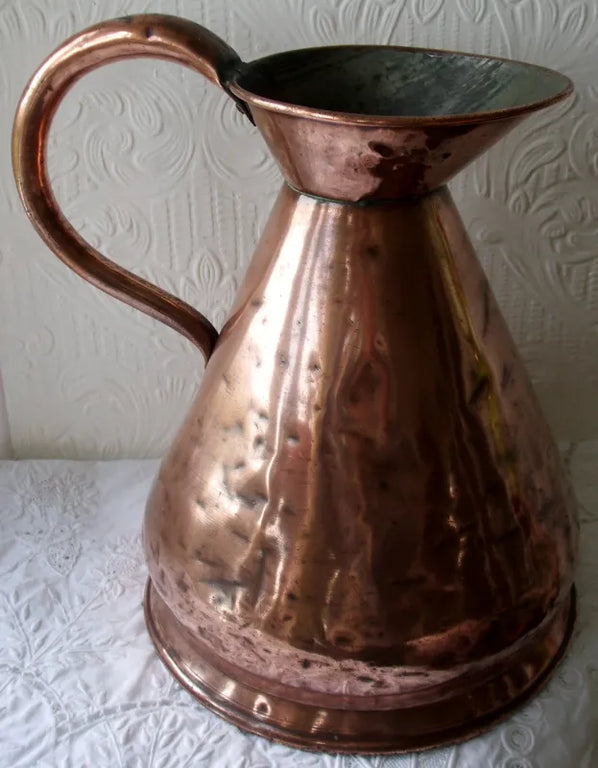 Antique English Victorian Copper Gallon Measure