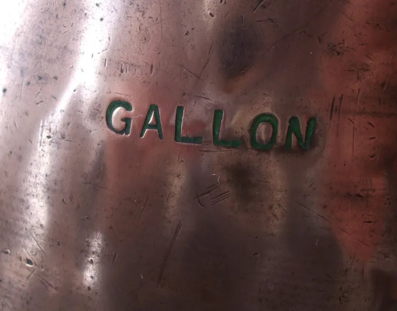 Antique English Victorian Copper Gallon Measure