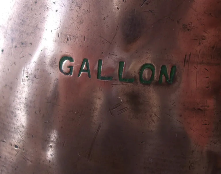 Antique English Victorian Copper Gallon Measure