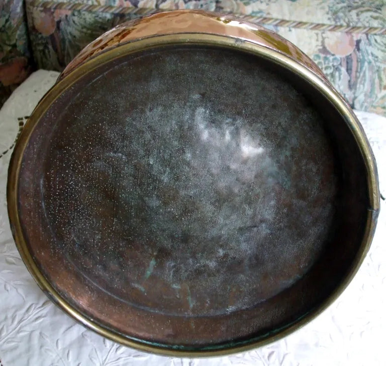 Antique English Victorian Copper Gallon Measure