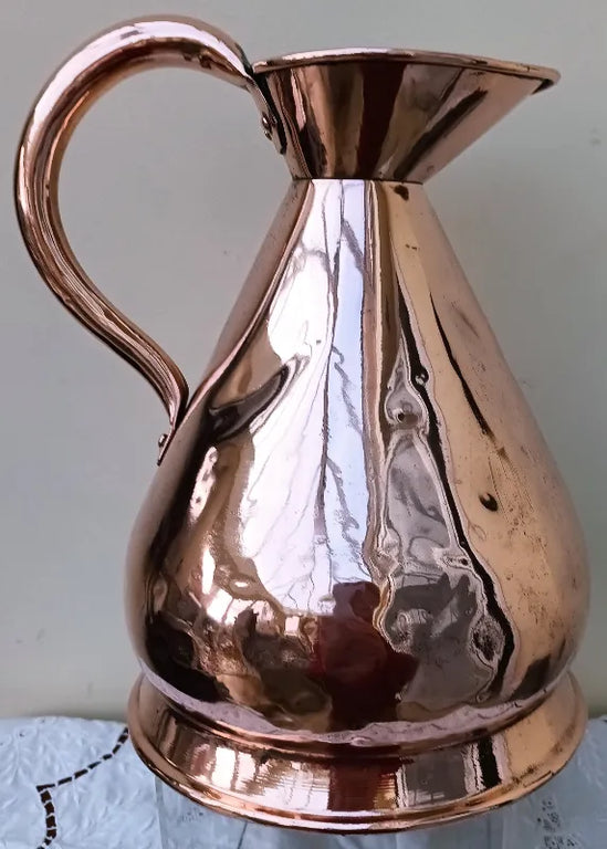 Antique English Victorian Copper Gallon Measure