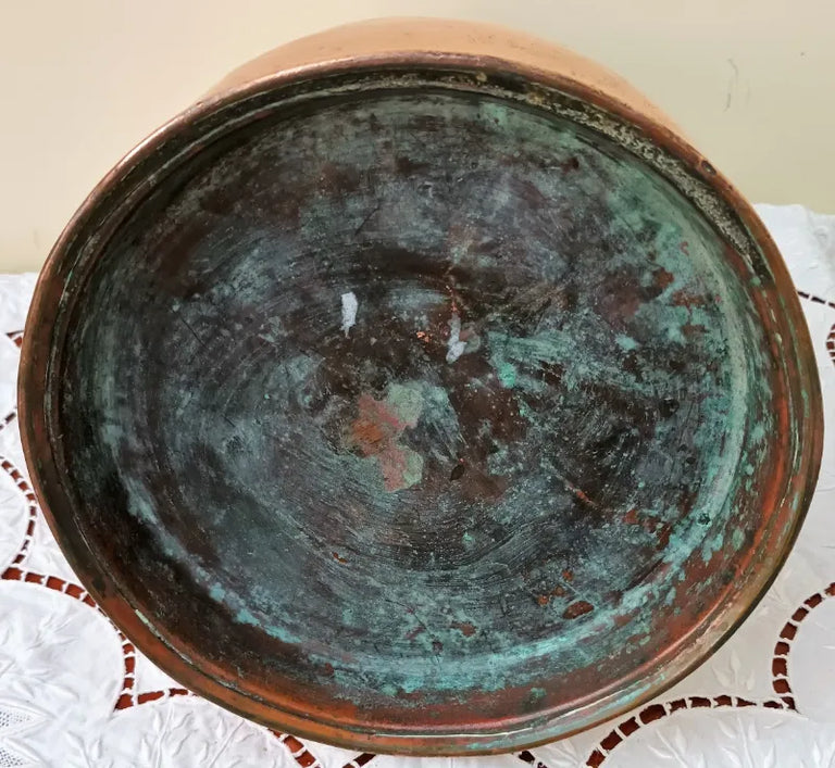 Antique English Victorian Copper Gallon Measure