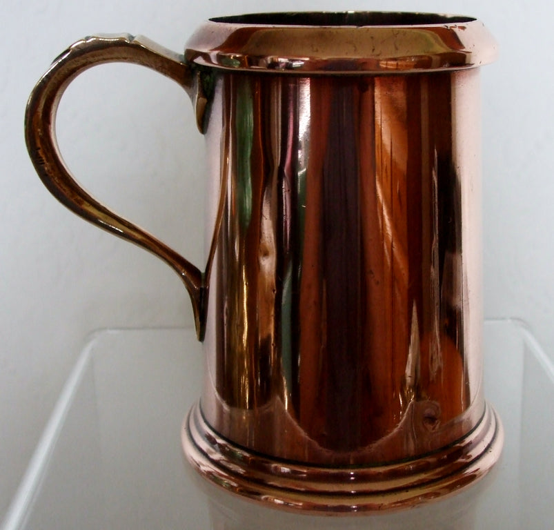 Antique English Edwardian 1/2 Pint Copper Grain Measure