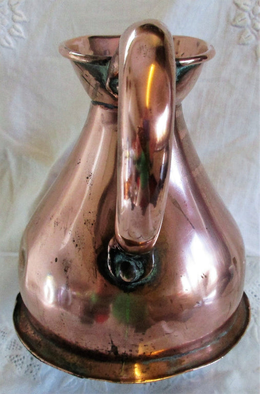 Antique English Victorian Copper Half Pint Measure