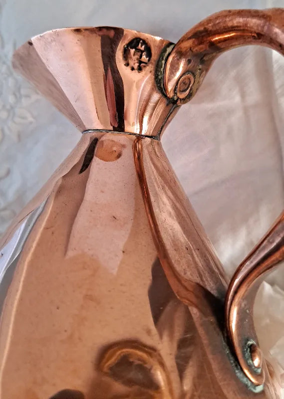 Antique English Victorian Copper Half Pint Measure