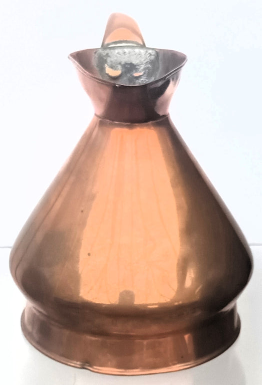 Antique English Victorian Copper Half Pint Harvest Measure