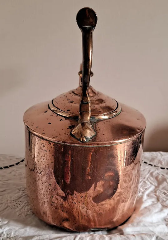 Antique English Victorian Copper Kettle