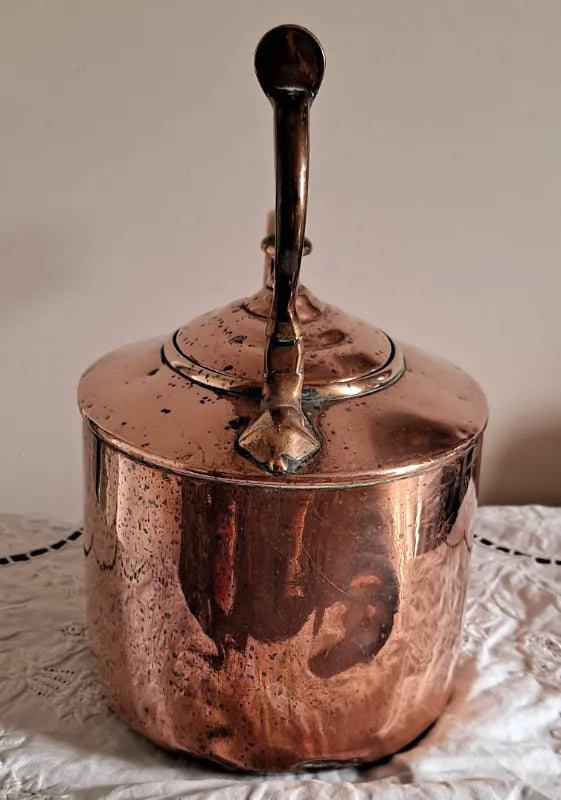 Antique English Victorian Copper Kettle
