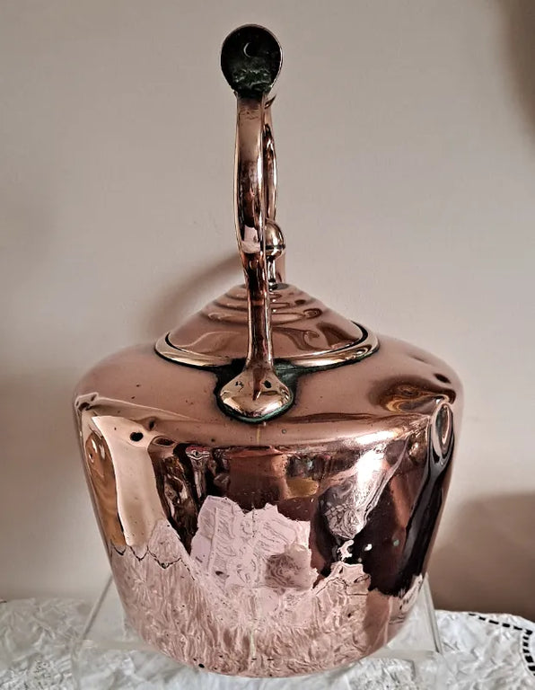 Antique English Victorian Copper Kettle