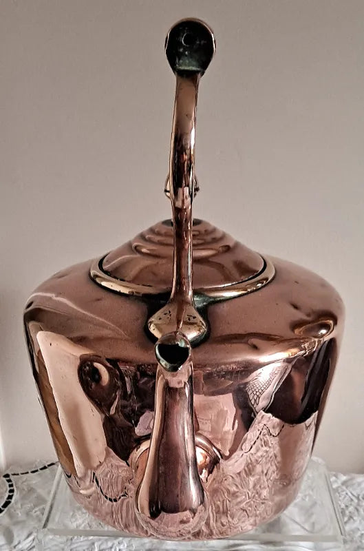 Antique English Victorian Copper Kettle