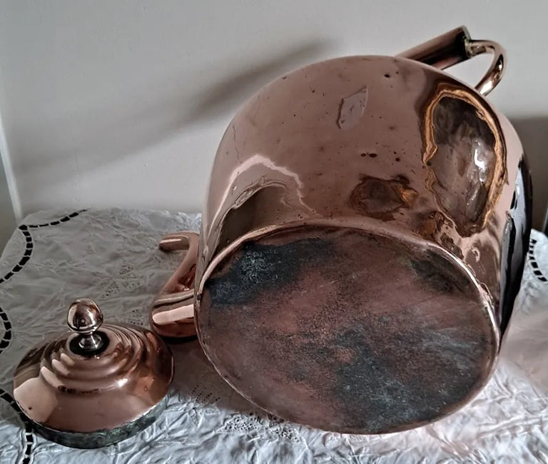 Antique English Victorian Copper Kettle