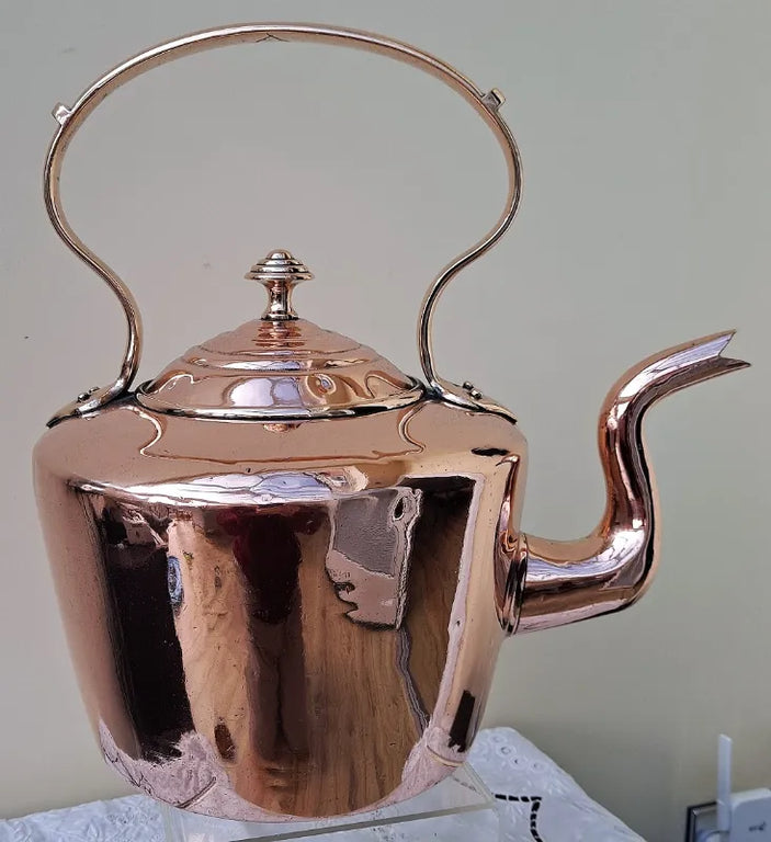 Antique English Victorian Copper Kettle