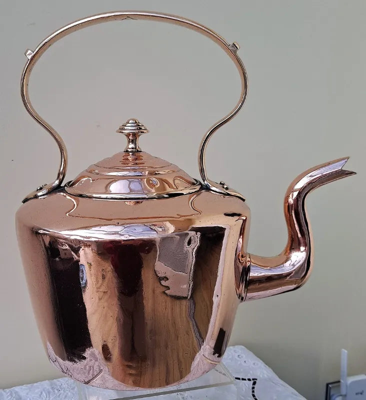 Antique English Victorian Copper Kettle