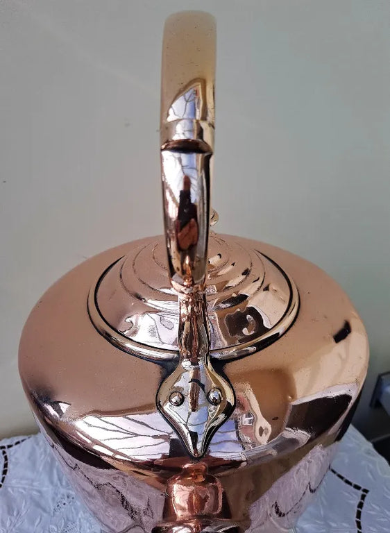 Antique English Victorian Copper Kettle