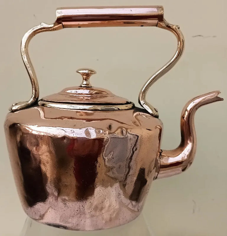 Antique English Victorian Copper Kettle