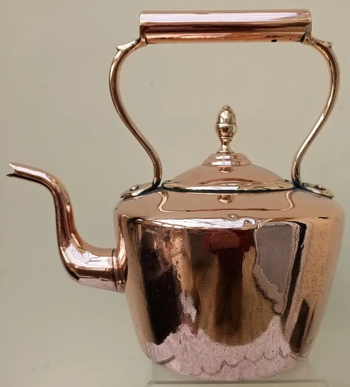 Antique English Victorian Copper Kettle
