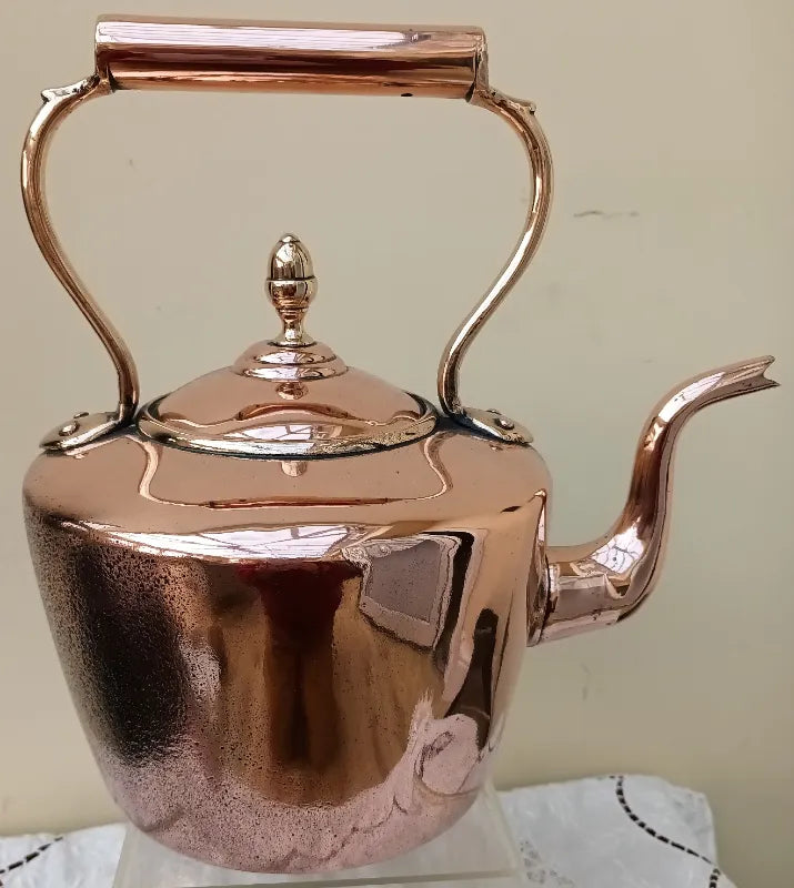 Antique English Victorian Copper Kettle