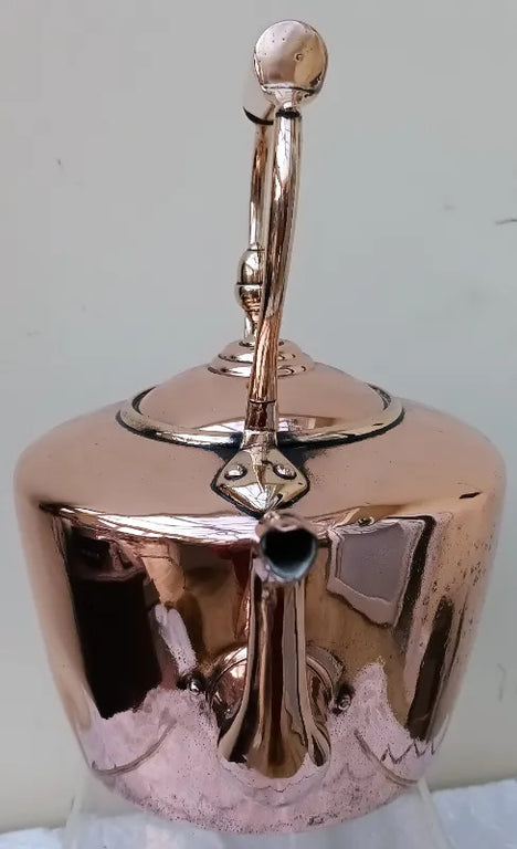 Antique English Victorian Copper Kettle