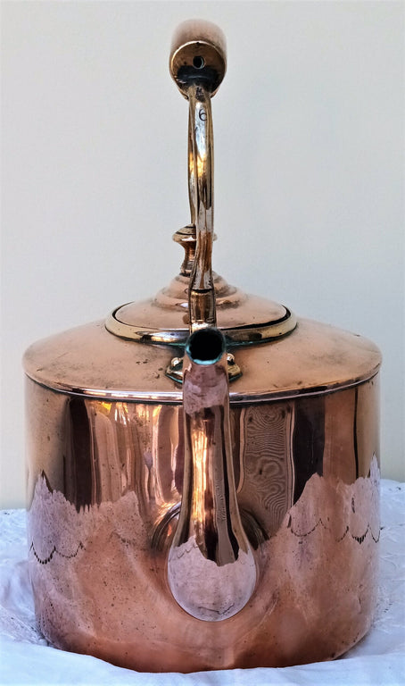 Antique English Victorian Copper Kettle