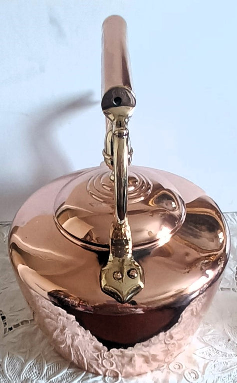 Antique English Victorian Copper Kettle